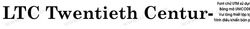 LTC Twentieth Centur字体转换